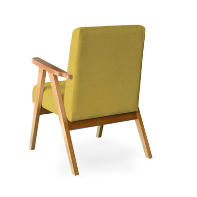 Sillón de acento individual Carlino Amarillo