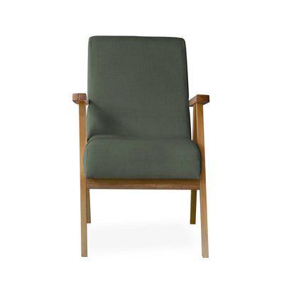 Sillón de acento individual Carlino Verde Olivo