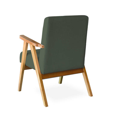 Sillón de acento individual Carlino Verde Olivo
