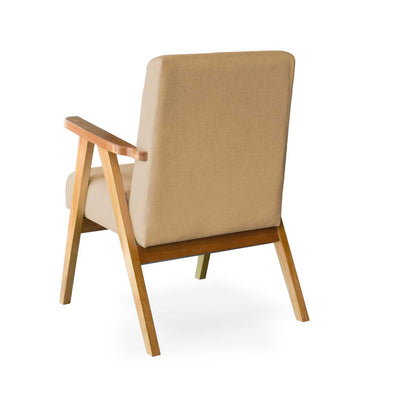 Sillón de acento individual Carlino Arena Crudo