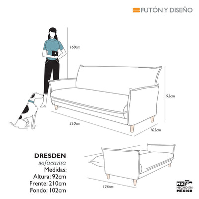 Sofá cama Dresden Verde Olivo