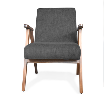 Sillón de acento individual Carlino gris grafito