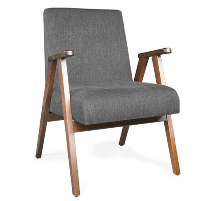 Sillón de acento individual Carlino gris grafito