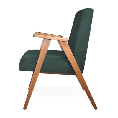 Sillón de acento individual Carlino verde esmeralda