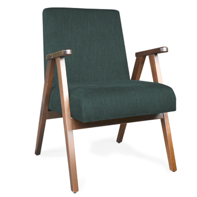 Sillón de acento individual Carlino verde esmeralda