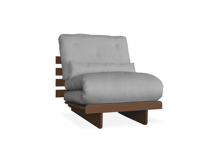 Futón individual Bari Gris Ceniza