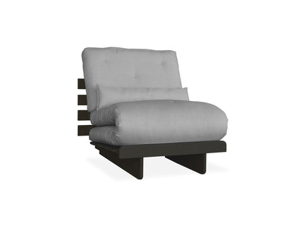 Futón individual Bari Gris Ceniza