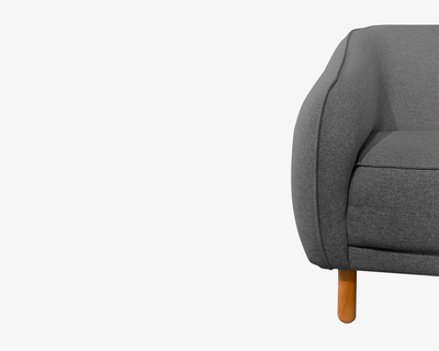 Sofá 2 plazas Comitán gris oxford