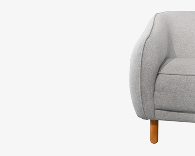 Sofá 2 plazas Comitán gris plata