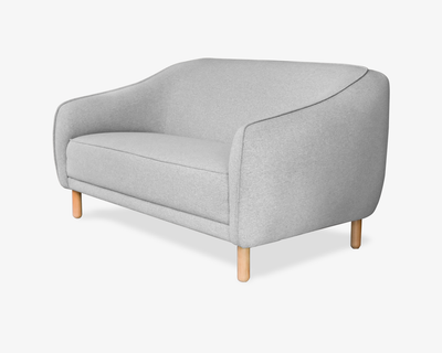 Sofá 2 plazas Comitán gris plata