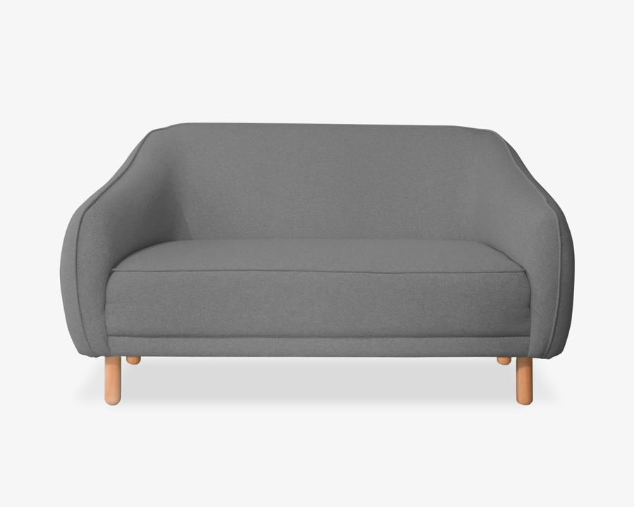 Sofá 2 plazas Comitán gris grafito