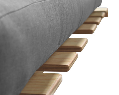 Futón Matrimonial Napoli Gris Ceniza