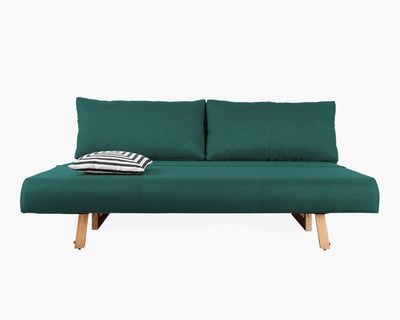 Sofá cama queen size Gotemburgo Esmeralda