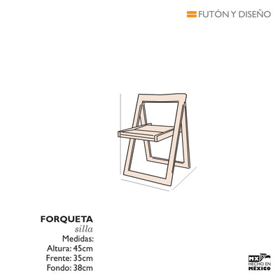 Silla plegable de Madera Forqueta