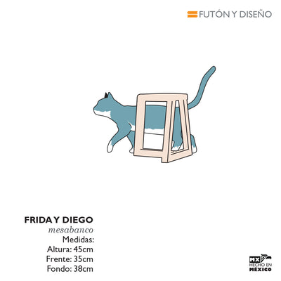 Mesa banco de madera Panela