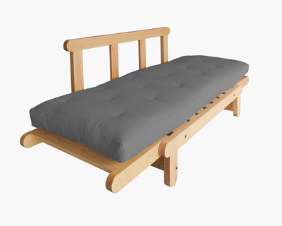 Futón Individual Mitla Gris Grafito