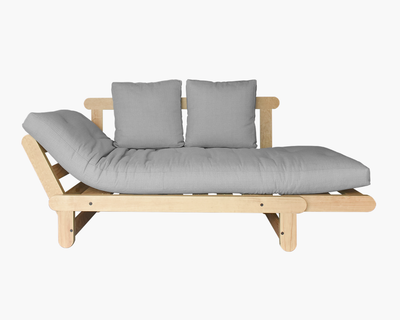 Futon individual Mitla gris ceniza