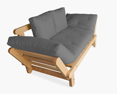 Futón Individual Mitla Gris Grafito