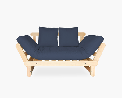 Futon individual Mitla gris ceniza