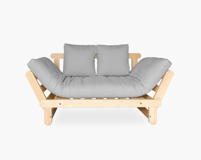 Futon individual Mitla gris ceniza