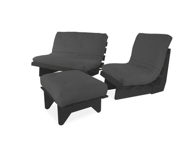 Sala Futón Napoli Gris Grafito