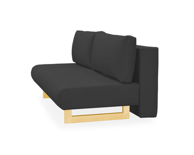 Sofá cama queen size Gotemburgo negro