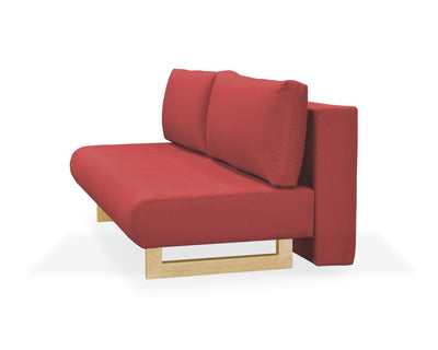 Sofá cama queen size Gotemburgo rojo