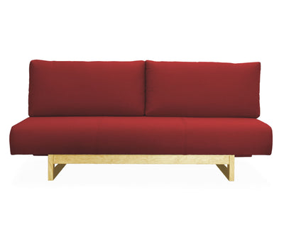 Sofá cama queen size Gotemburgo rojo