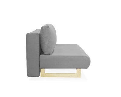 Sofá cama queen size Gotemburgo gris ceniza