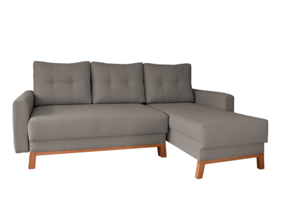 Sala esquinera Carlota derecha gris hueso