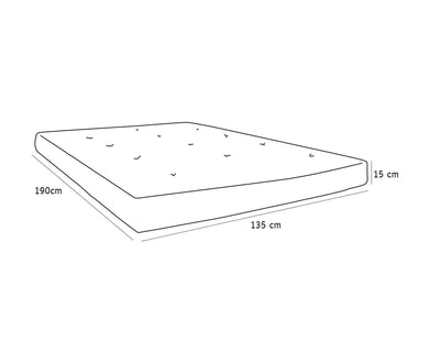 Colchón Japonés Matrimonial Napoli Cafe