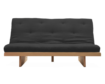 Futon matrimonial Napoli negro sofa natural