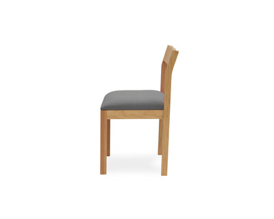 Silla apilable de madera Mifune Gris Ceniza