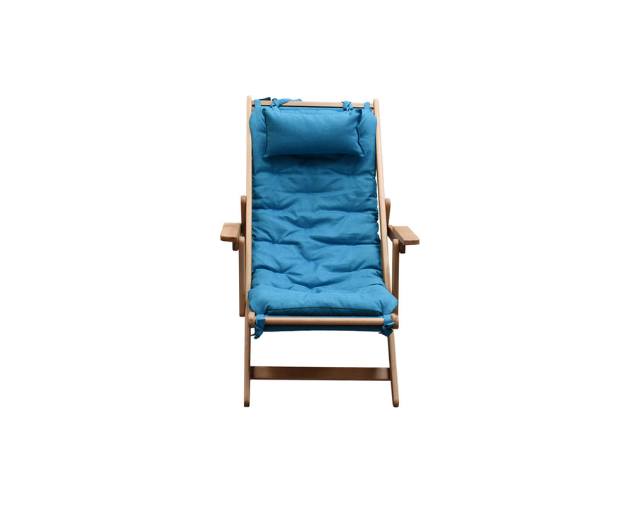Silla reclinable 3 posiciones azul océano