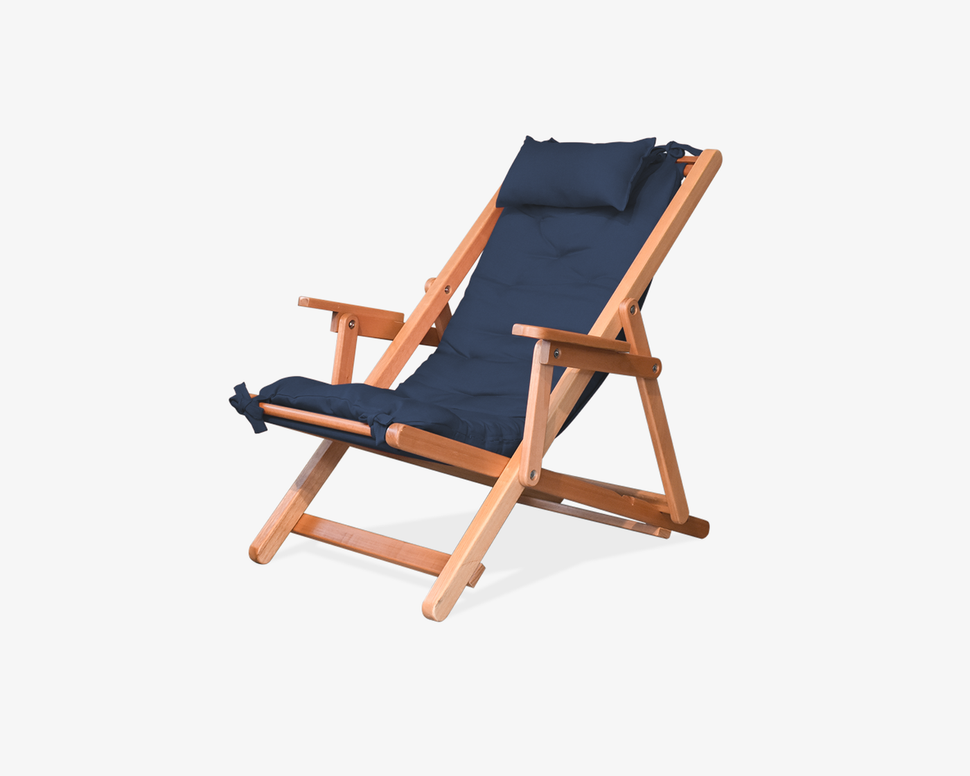 Silla reclinable 3 posiciones Sayulita azul marino