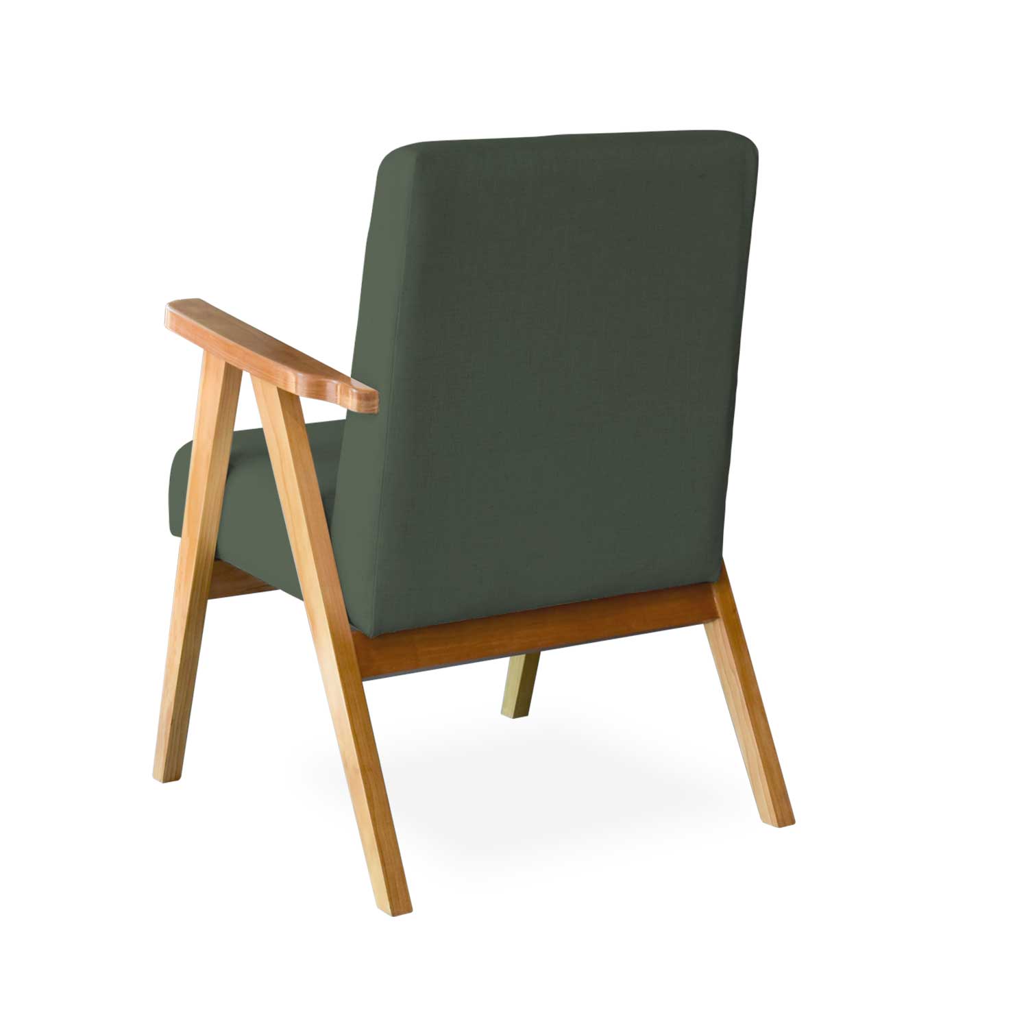 Sillón de acento individual Carlino Verde Olivo