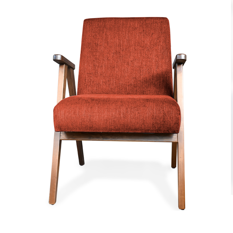 Sillón de acento individual Carlino Ladrillo