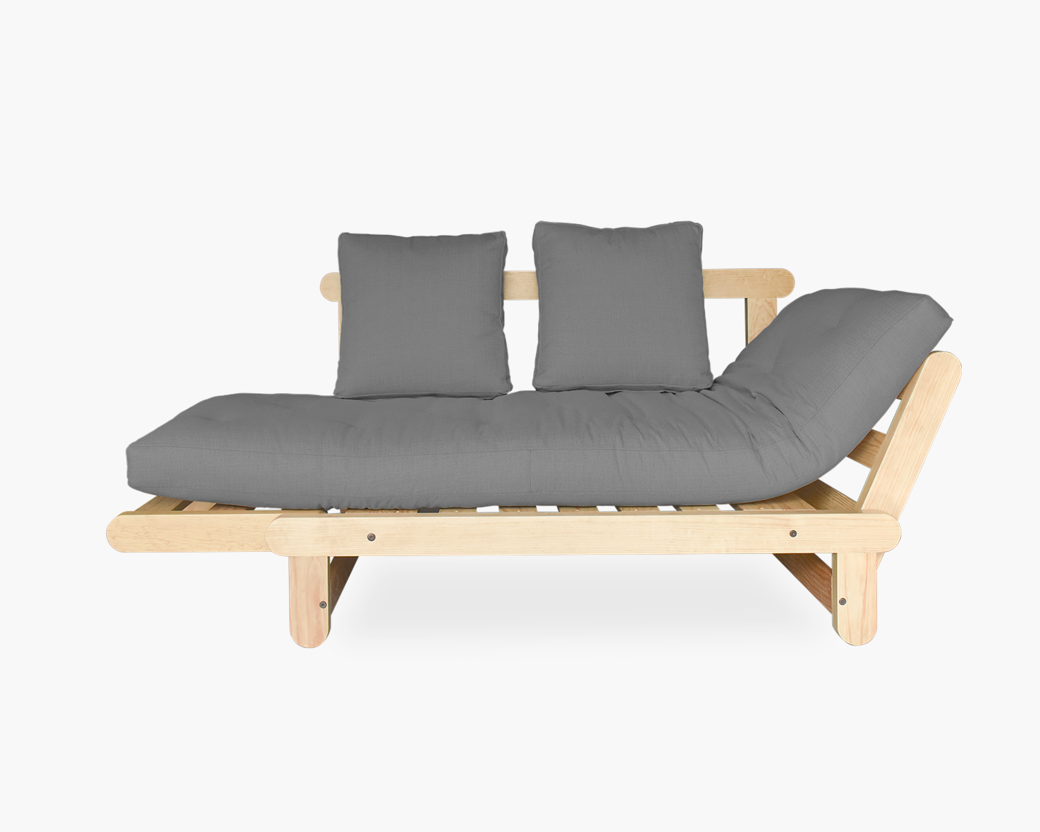 Futón Individual Mitla Gris Grafito