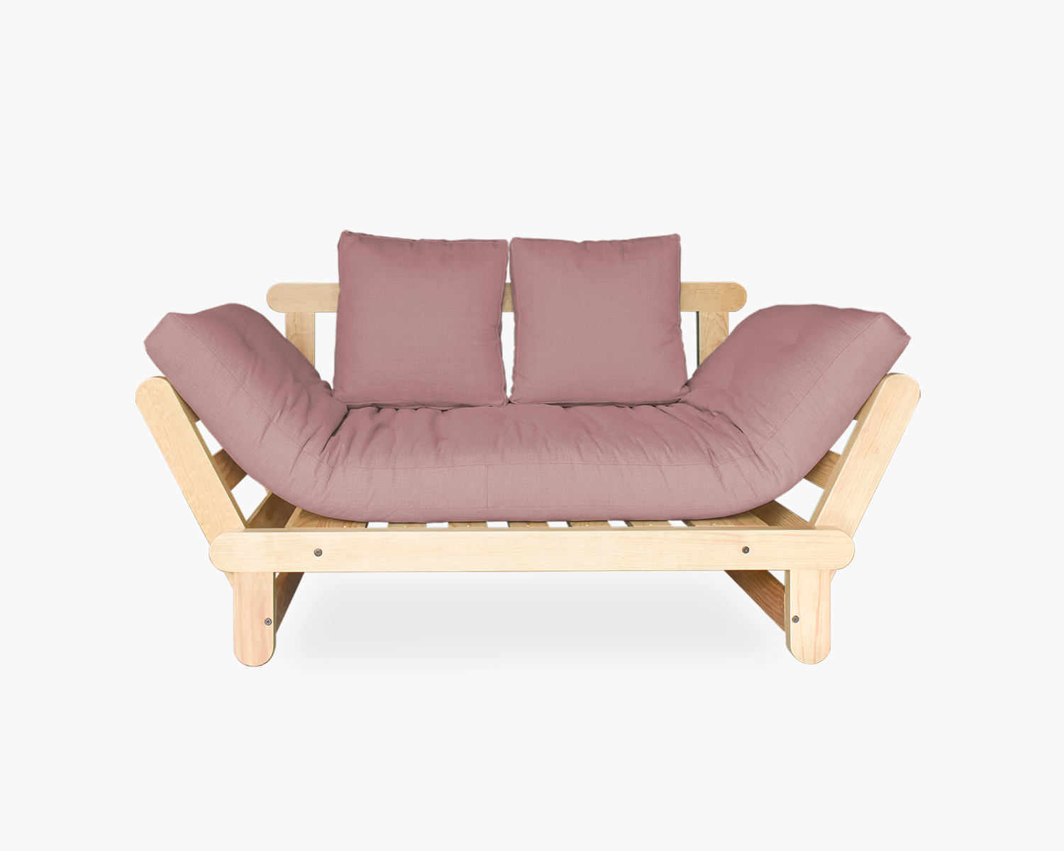 Futon individual Mitla gris ceniza