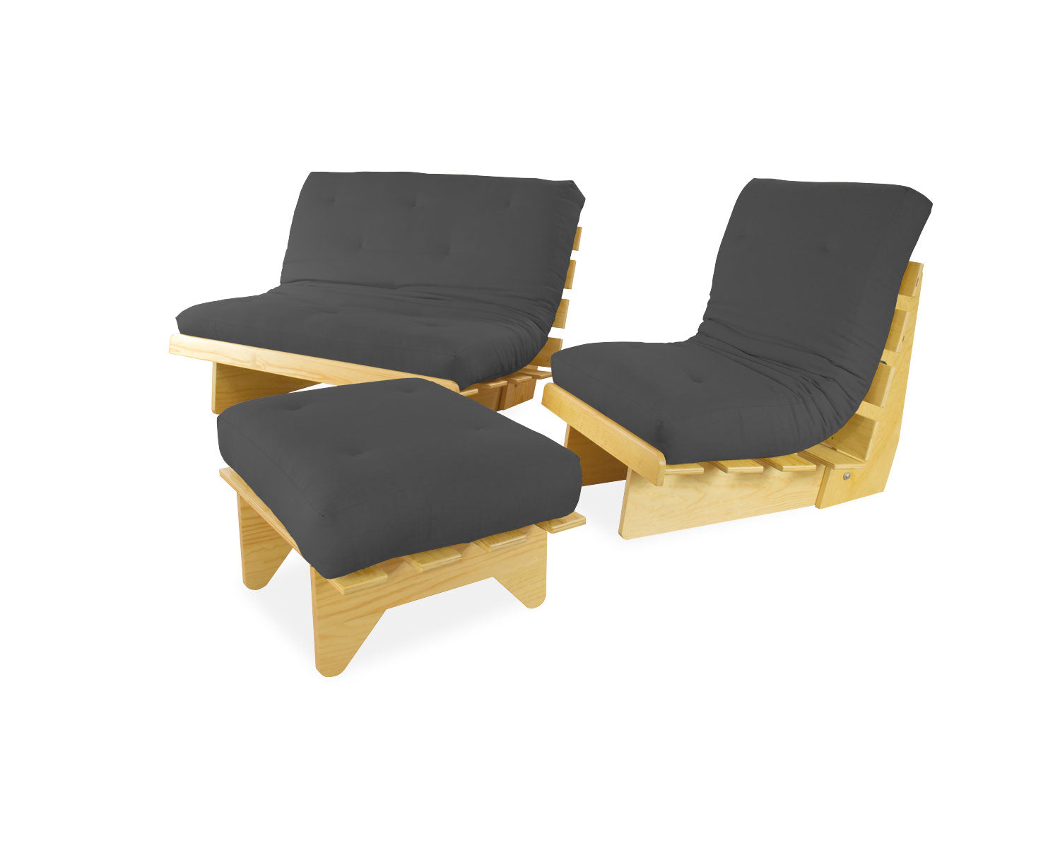 Sala Futón Napoli Gris Grafito