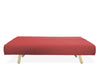 Sofá cama queen size Gotemburgo rojo