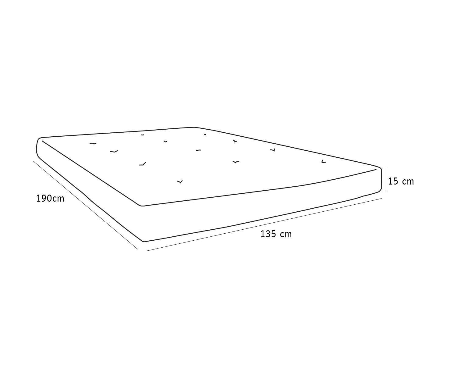 Colchón Japonés Matrimonial Napoli Cafe