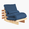 futon individual Bari azul marino sillon
