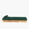 Futon individual verde esmeralda cama