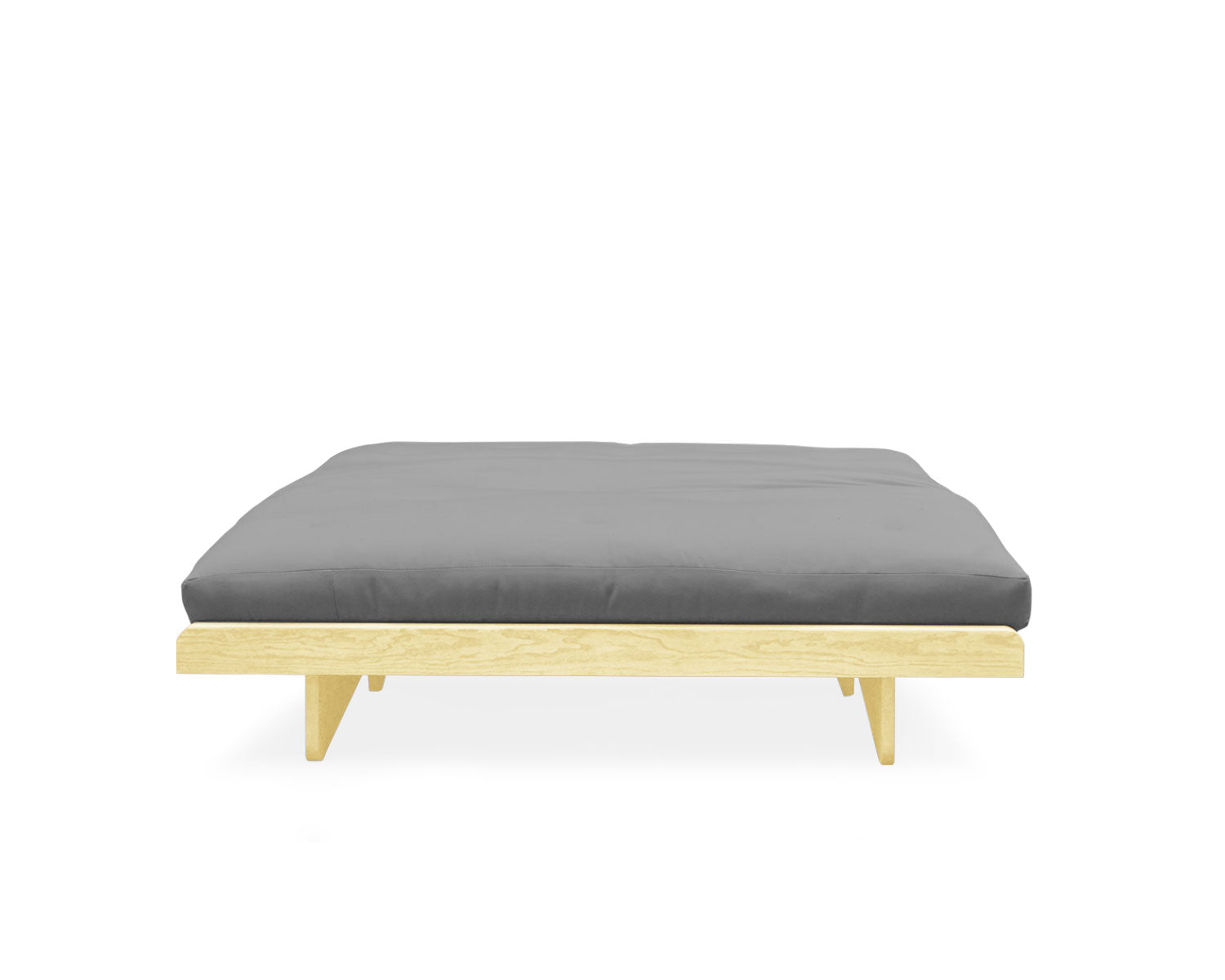 Futón matrimonial Bari gris ceniza