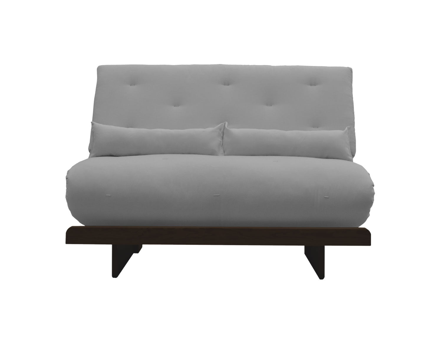 Futón matrimonial Bari gris ceniza