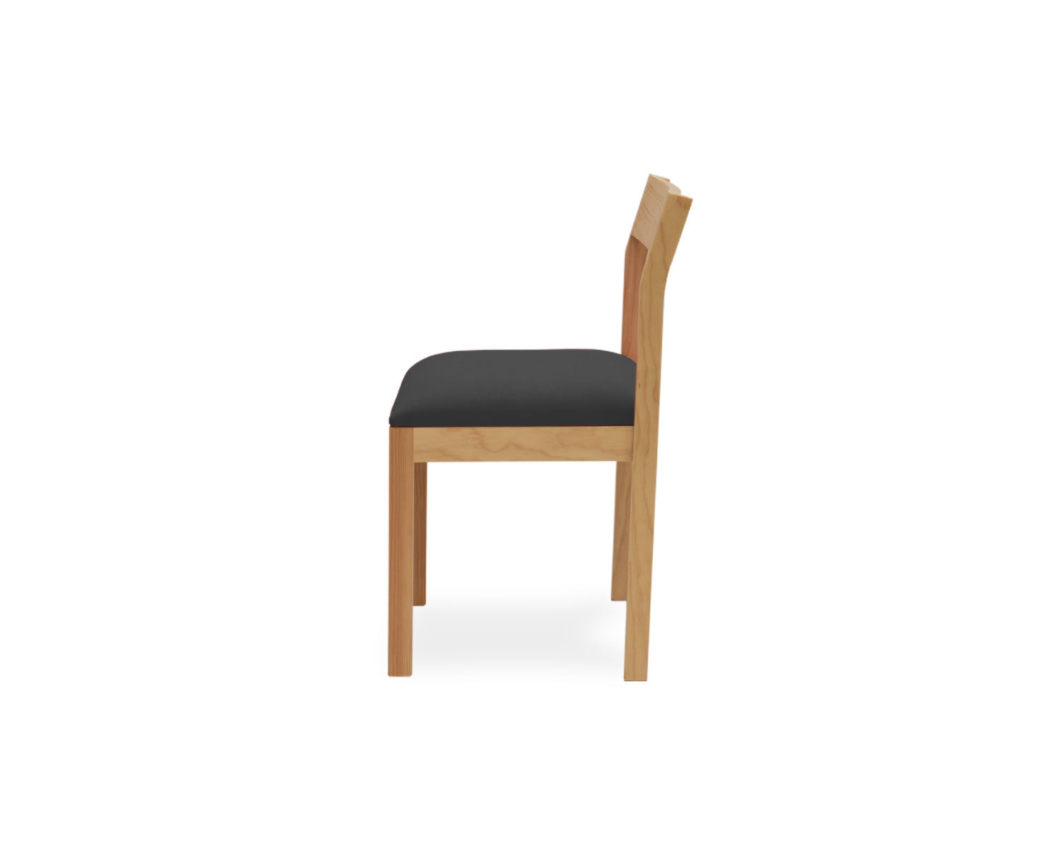Silla apilable de madera Mifune Gris Grafito
